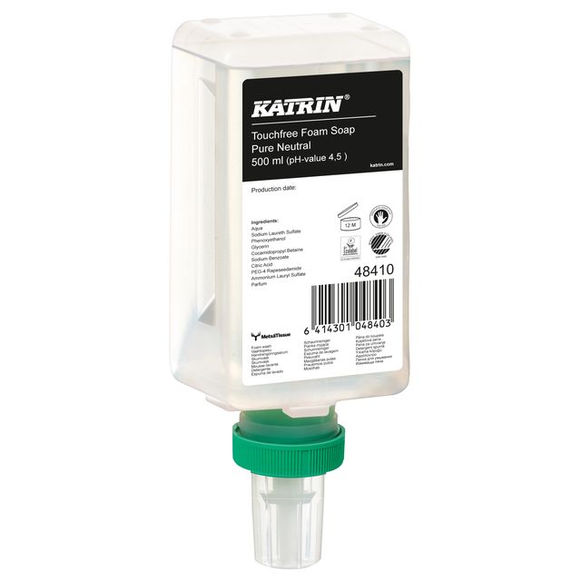 Katrin - Savon pour les mains Mousse neutre pure sans contact 500ml 48410