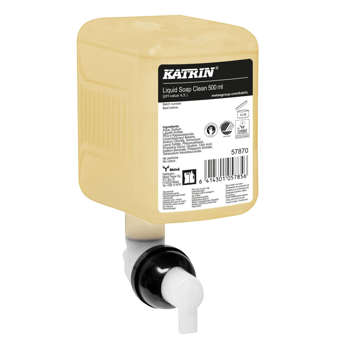 Katrin - Sapone per le mani Clean liquido 500ml 57870