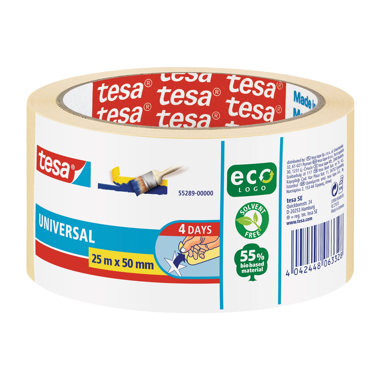 Tesa - Afplake ® Economy 50mmx25m beige | 6 pezzi