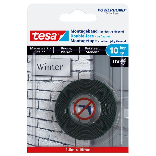 Tesa - Montagee ® Powerbond brick double-sided 1.5mx19mm
