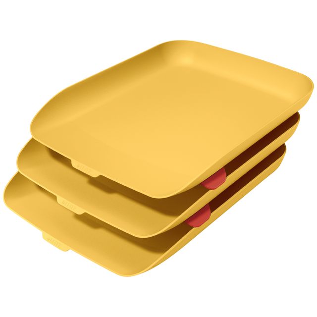 Leitz - Letter Tray Cozy set of 3 A4 warm yellow | 104 pieces