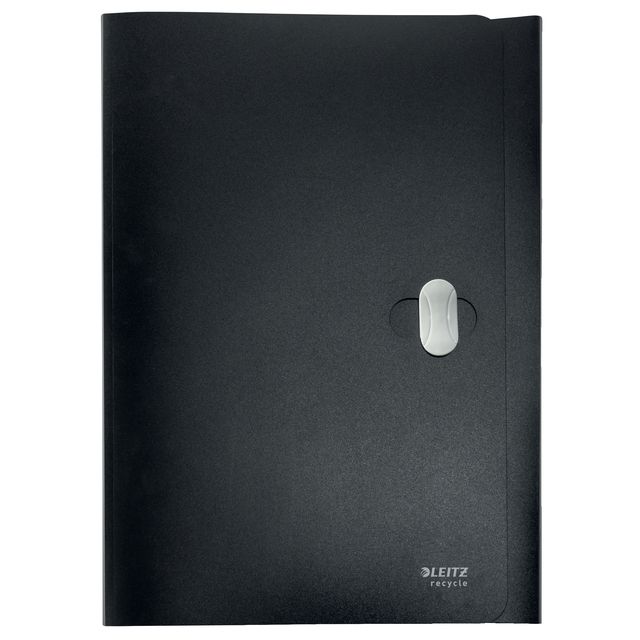 Leitz - File folder Recycle A4 3-fold PP black | 40 pieces