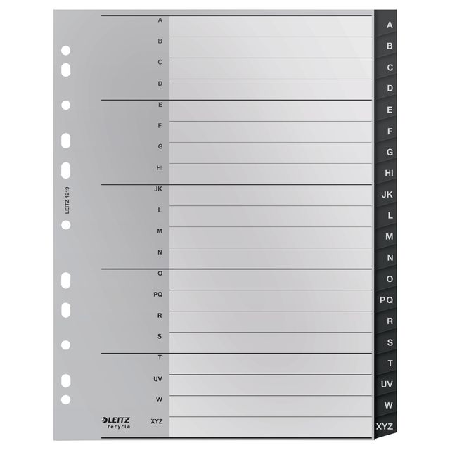 Leitz - Recycle Tab A4 11-hole A-Z extra wide PP | 3000 pieces