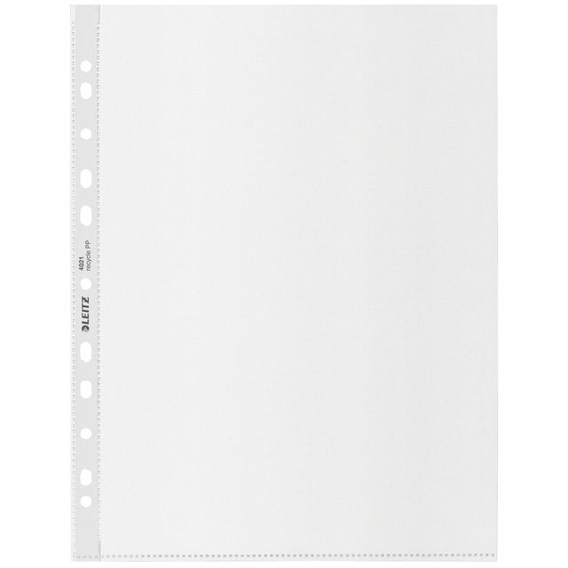 Leitz - Show bag Recycle maxi 11-hole PP A4 100micron transparent 25 pieces