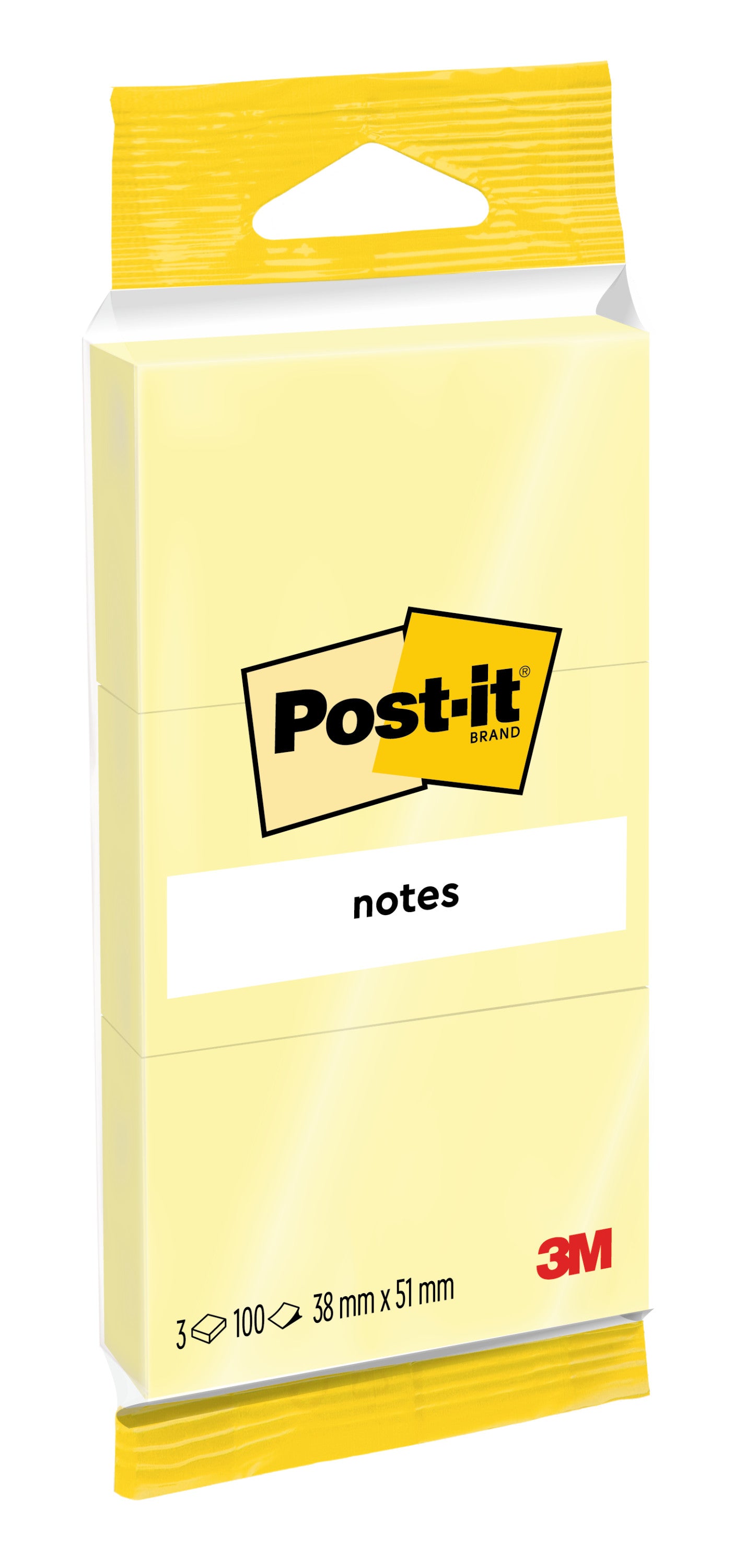 Post-it - Memo pad Notes 6810 38x51mm canary yellow 3 pieces