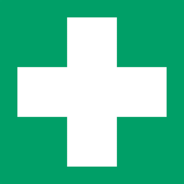 Djois - Piktogramm Erste-Hilfe-Schild 200x200mm grün
