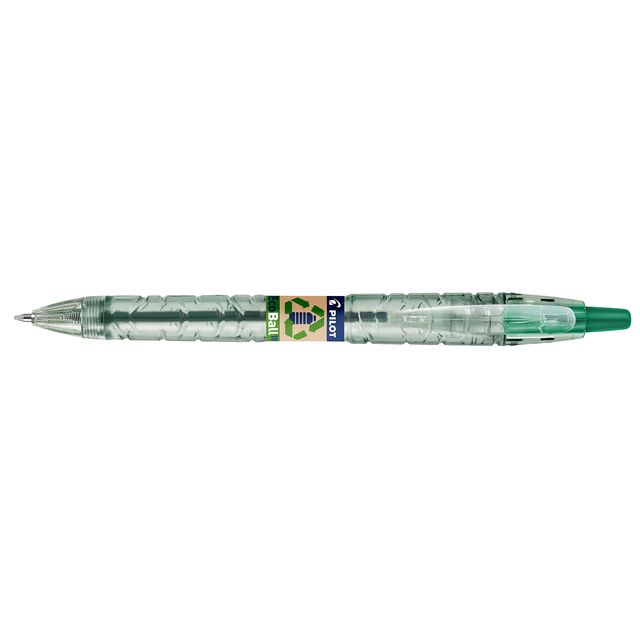 Pilot - Stylo à bille Begreen B2P EcoBall vert moyen