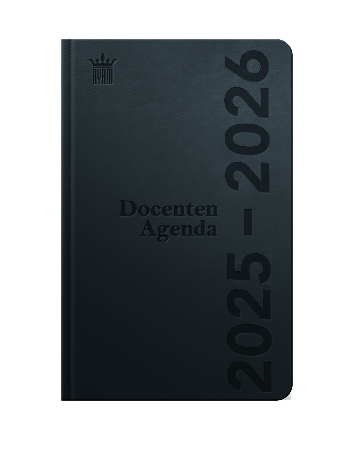 Ryam – Schulkalender 2025–2026 Lehrer DeLuxe 7 Tage/2 Seiten schwarz
