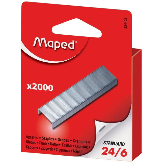 Maped Office - Staples 24/6, box of 2,000 staples