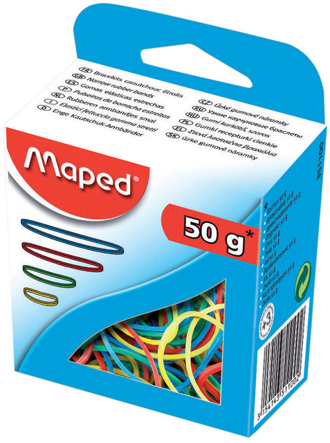Maped - Elastiek 50 gram assorti
