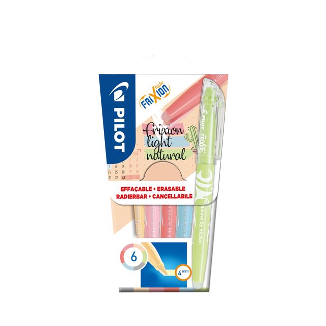 Pilot - Markeerstift frixion naturel assorti