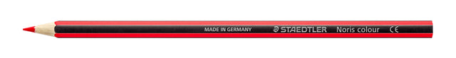 Staedtler - Lápiz de color Noris 185 rojo | 12 piezas
