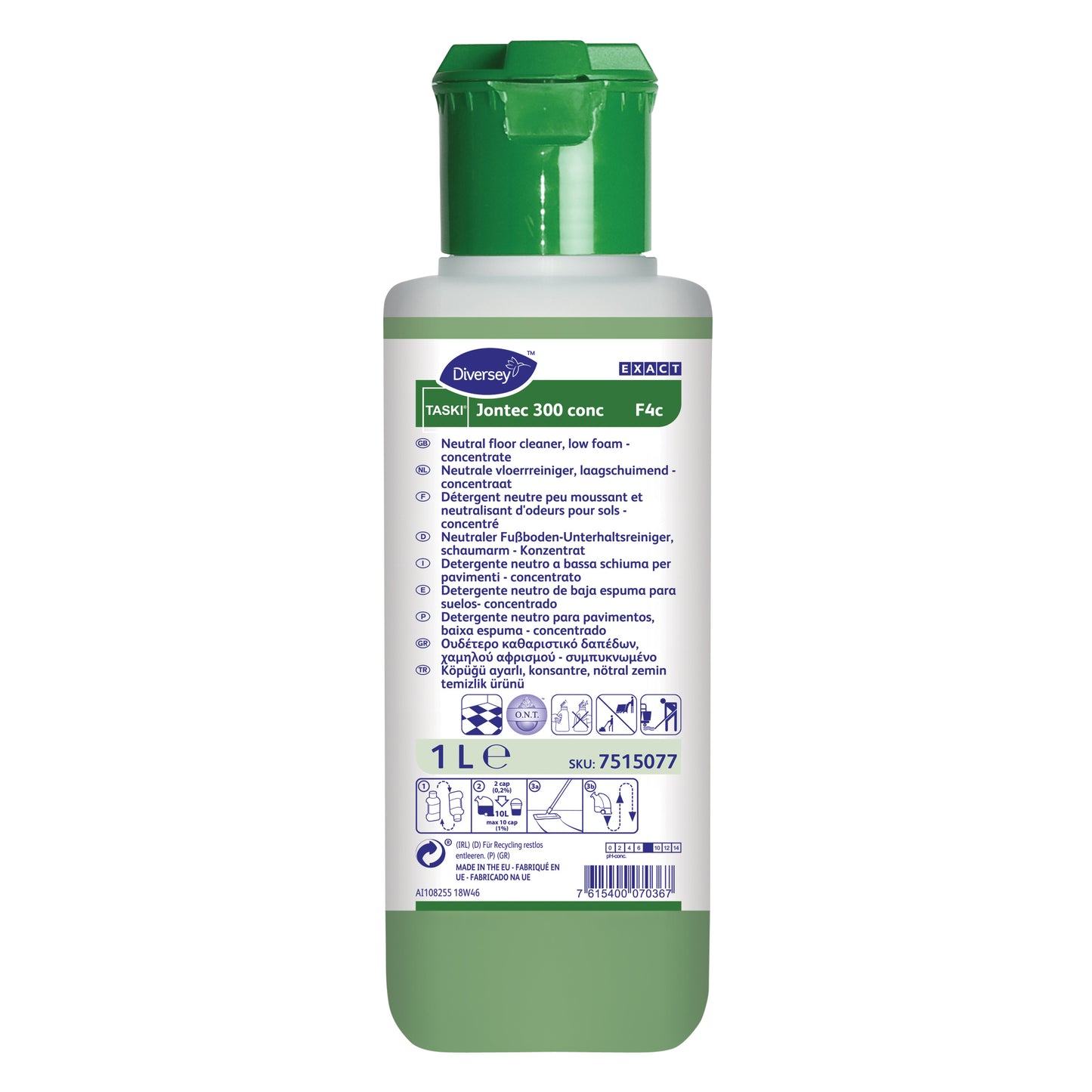 Taski - Floor cleaner Jontec 300 conc low foaming 1L | 6 pieces