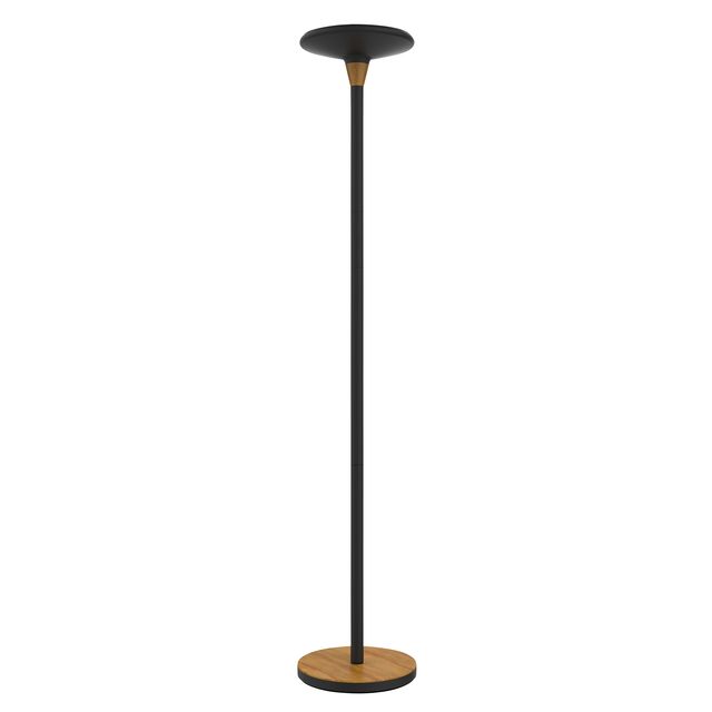 UNILUX - Lampada da terra Baly led bambù nero | 15 pezzi