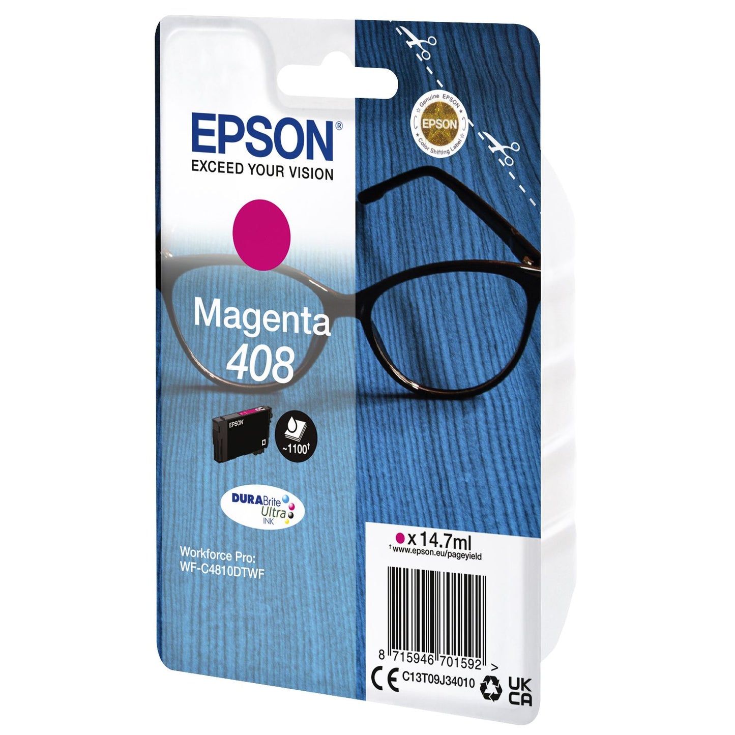 Epson - Ink cartridge T09J340 408 red