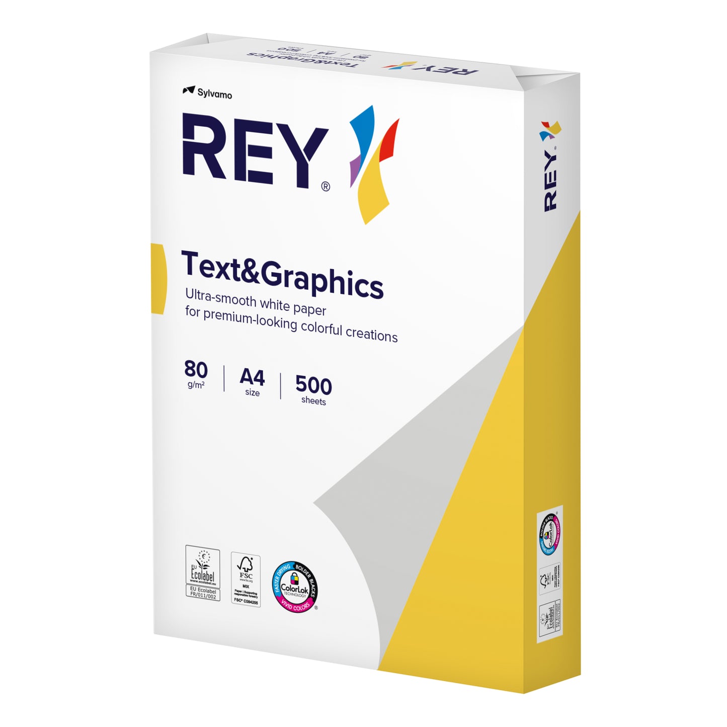 Rey - Papel copia Gráficos Texto A4 80gr blanco 500 hojas