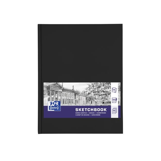 Oxford - Dummyboek a4 96 vel zwart | 5 stuks