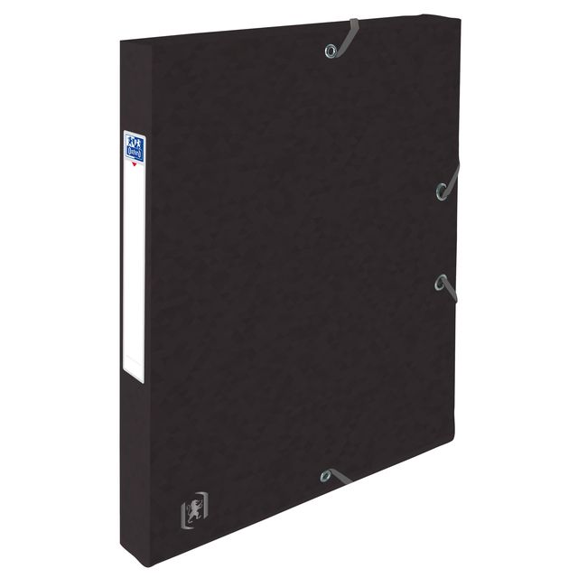 Oxford - Elastobox Top File+ A4 25mm black | 12 pieces