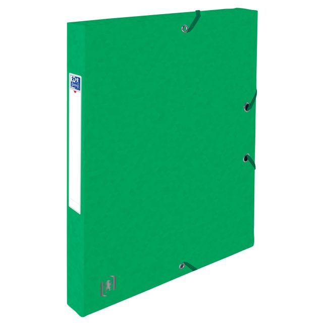 Oxford - Elastobox top file+ a4 25mm groen | 12 stuks