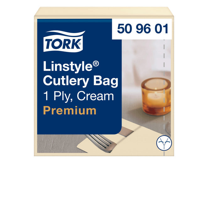 Tork - Pochette Linstyle 1 strato 390x390mm crema 509601 | 240 pezzi