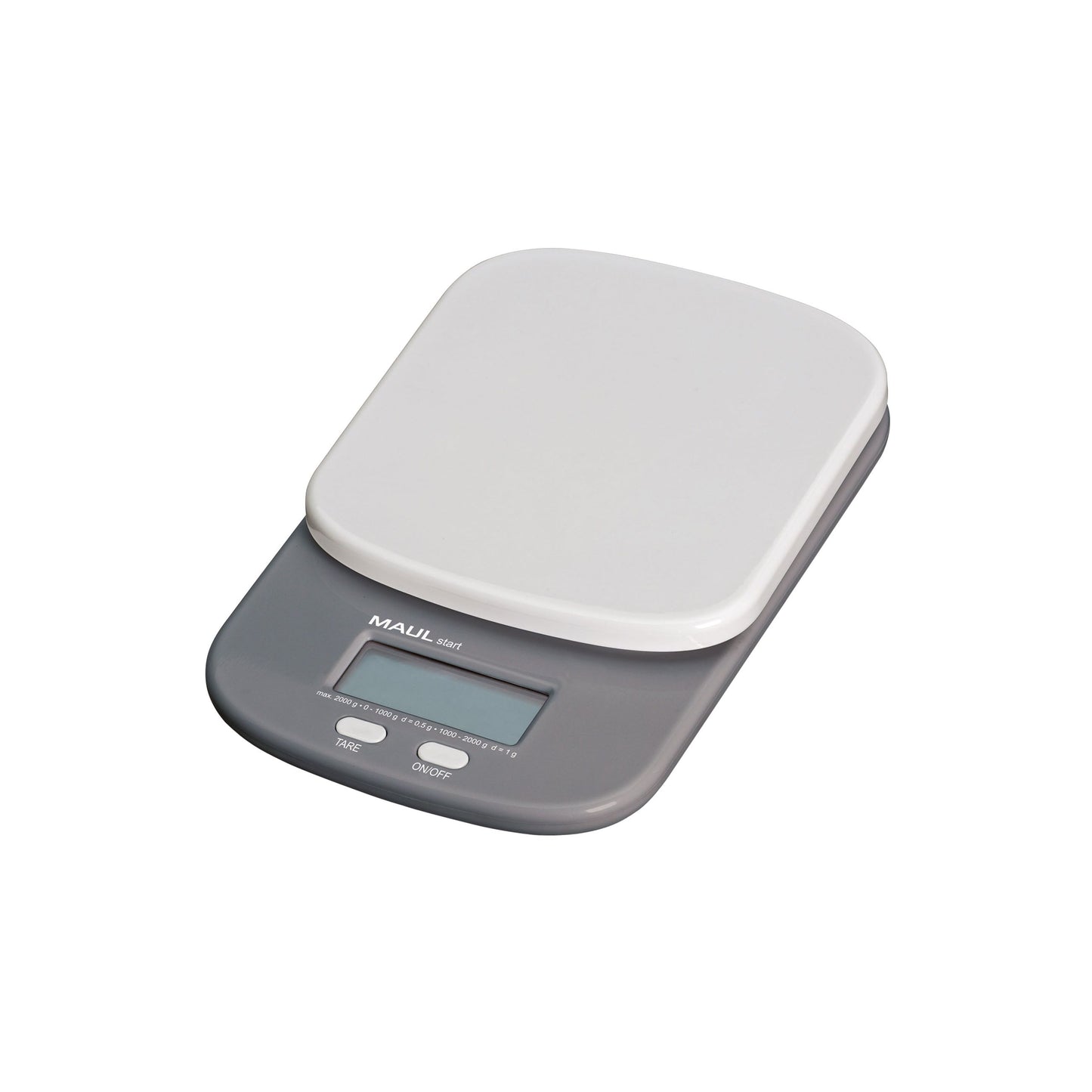 MAUL - Scala lettere t fino a 2000 grammi batterie incluse, grigio