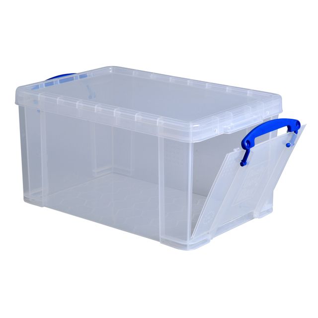 Really Useful - Opbergbox 14 liter 395x255x210mm transparant wit