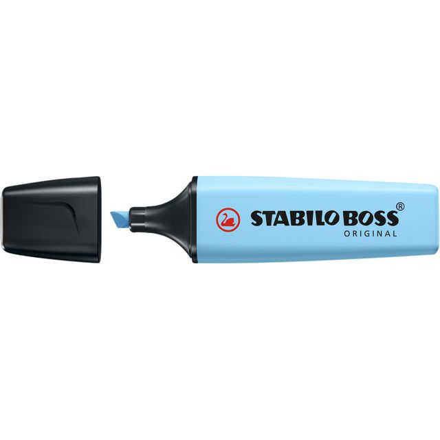STABILO - Surligneur BOSS Original 70/112 bleu aéré pastel | 10 pièces
