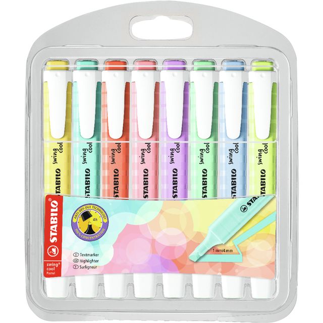 Stabilo - Textmarker Swing cool 275/8 sortiert im Karton mit 8 Stück