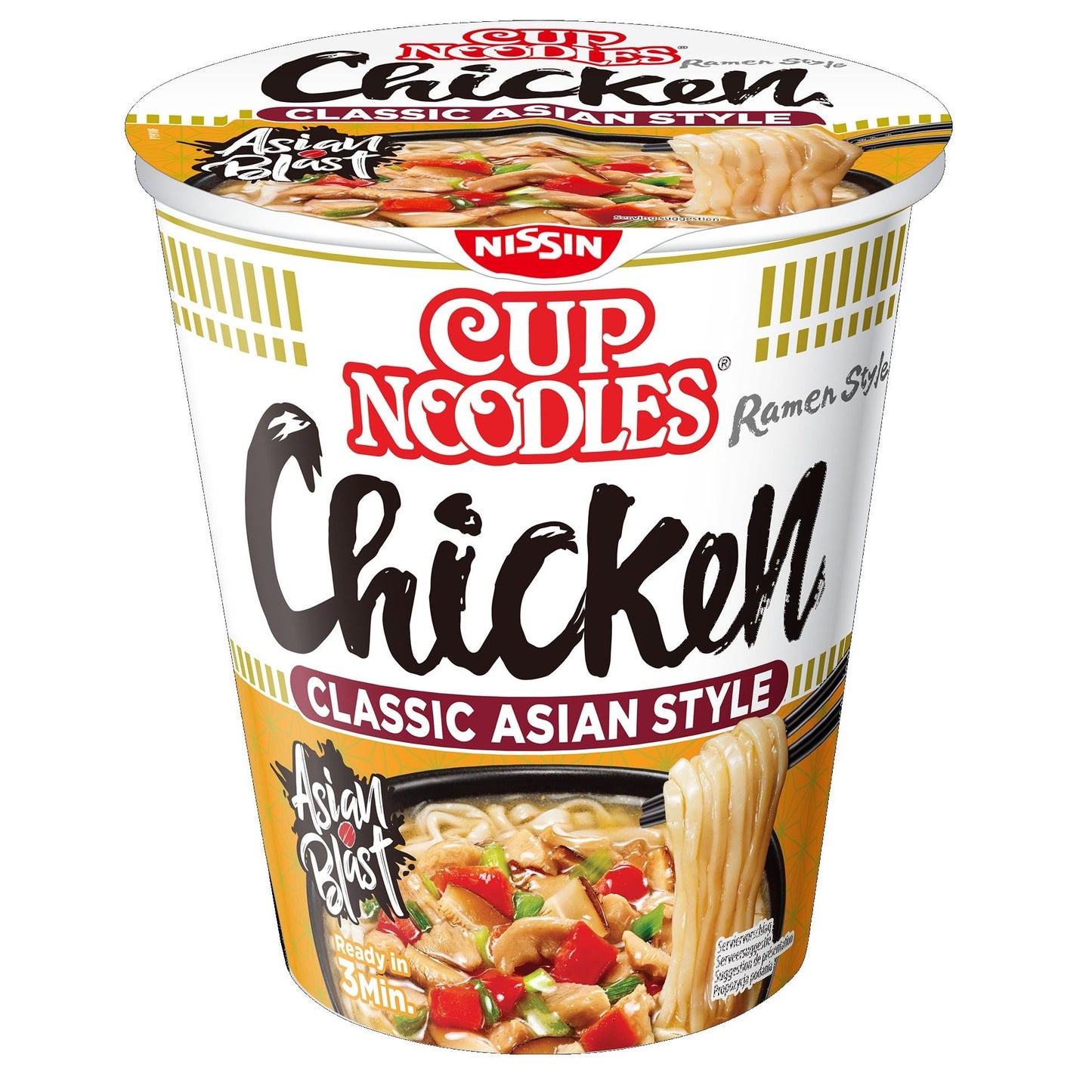 Nissin - Nudeln leckerer Hähnchenbecher | 8 Stück