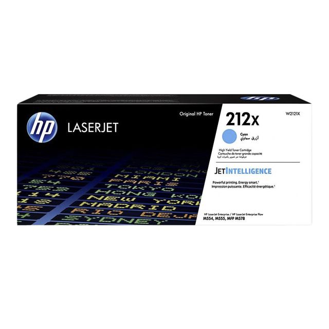 HP - 212X originele high-capacity cyaan LaserJet tonercartridge