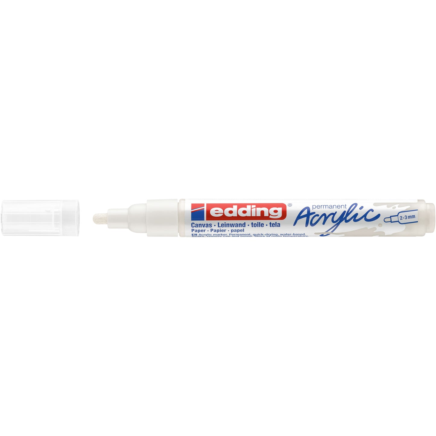 Edding - Rotulador acrílico e-5100 tráfico medio blanco