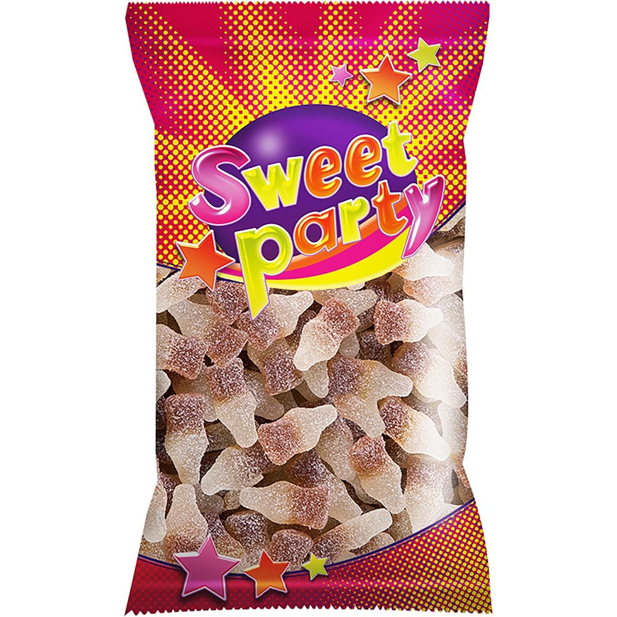 Sweet party - zure cola flesjes, zakje van 75 g