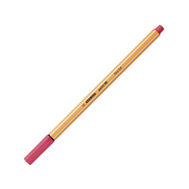 Stabilo - Fineliner point 88/49 rosso fragola fine | 10 pezzi