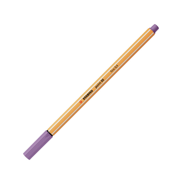 STABILO - Fineliner pointe 88/62 fin violet prune | 10 pièces