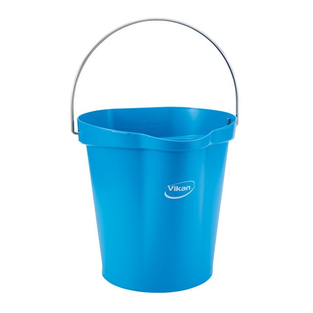 Vikan - Eimer mit Ausguss und Größe 12l blau