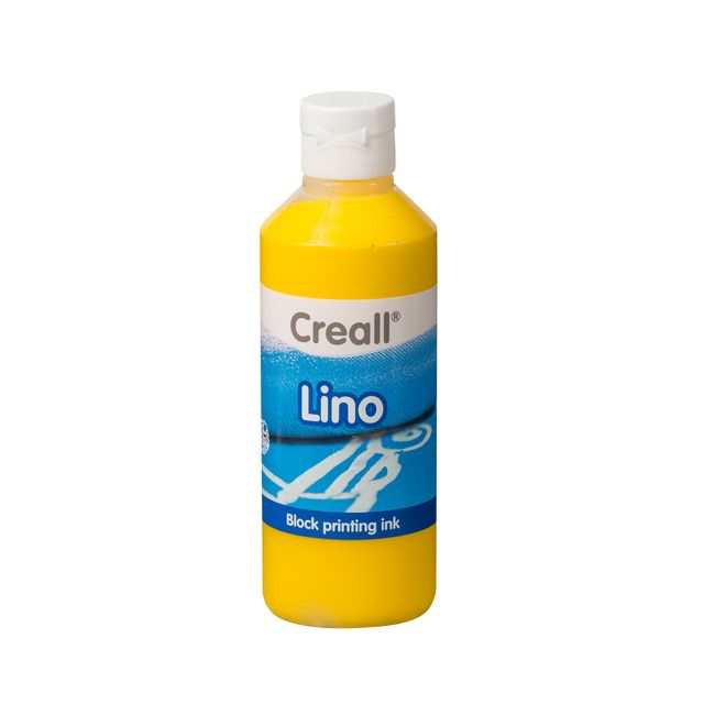 Creall - Linoleumfarbe Linogelb 250ml | 6 Stück