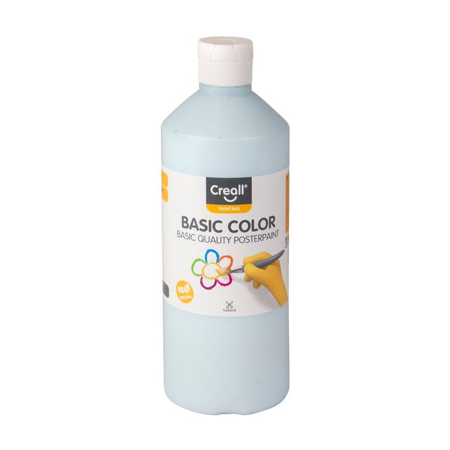 Creall - Gouache basique bleu pastel 500ml | 6 pièces