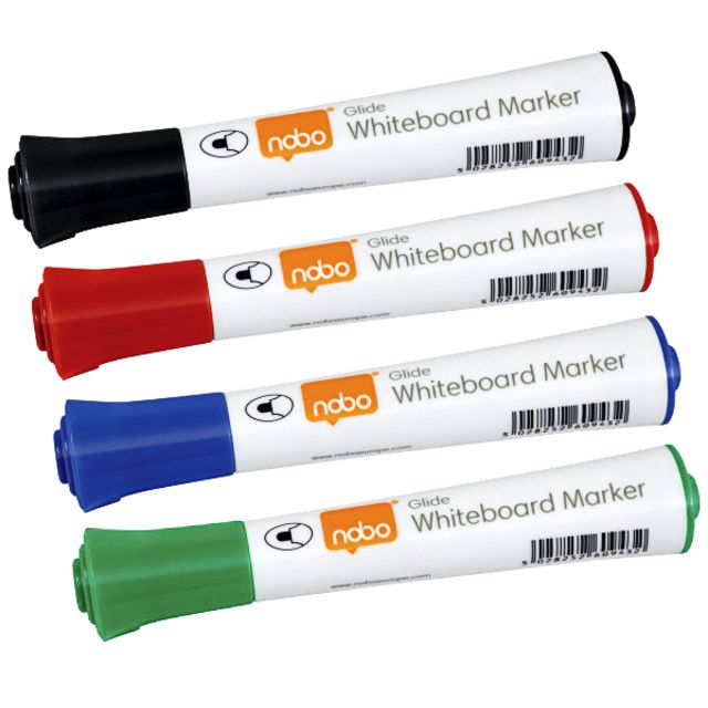 Nobo - Whiteboardmarker Glide rund sortiert 2mm 10Stk