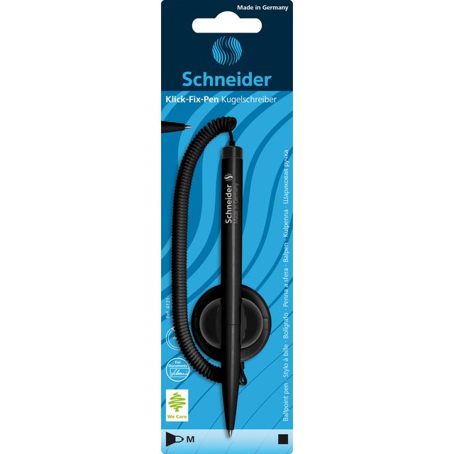 Schneider - Baliebalpen klick-fix medium zwart blister à 1 stuk