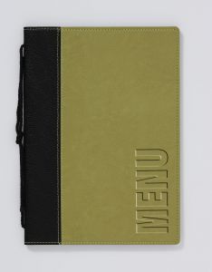 Klika - Carpeta de menú A4 Trend verde claro (4 páginas) 6 piezas