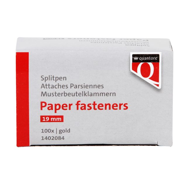 Quantore - Splitpen 19mm goud 100 stuks