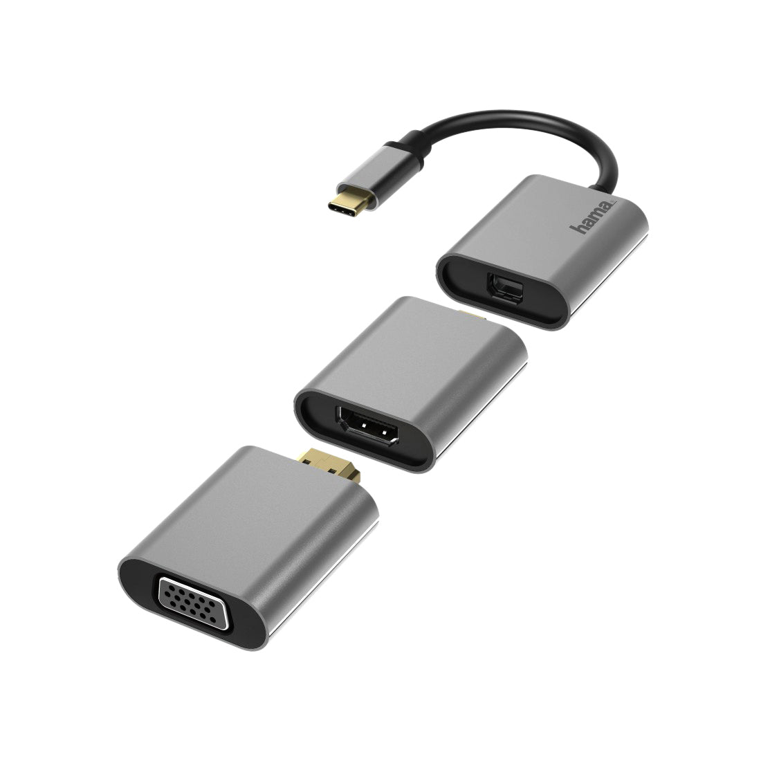 Hama - Adaptateur vidéo 6-en-1 en aluminium