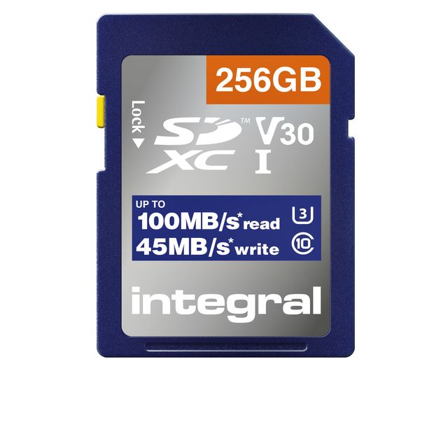 Integral - INSDX256G-100V30 flashgeheugen 256 GB SD UHS-I