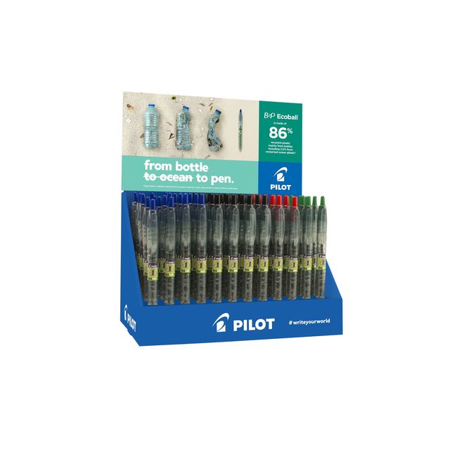 Pilot - Penna a sfera Begreen B2P EcoBall media assortita | 60 pezzi