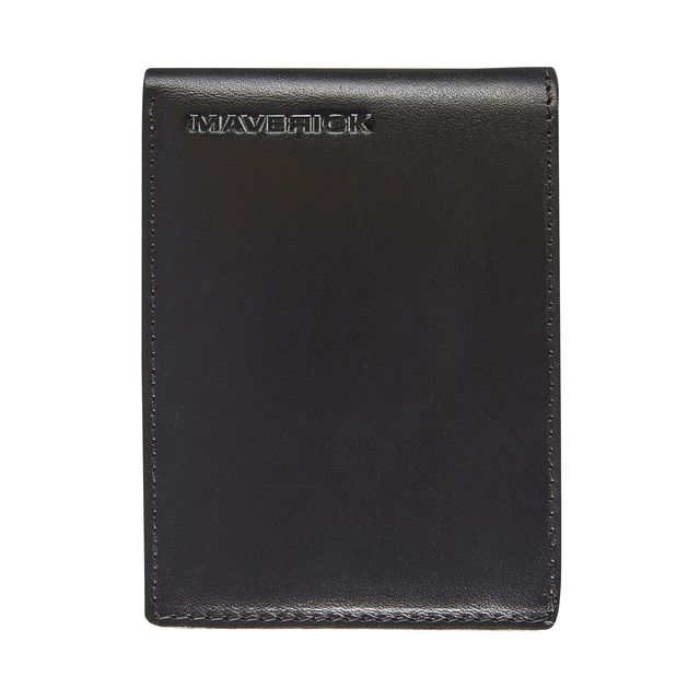 Maverick - Wallet All Black with change compartment RFID leather black