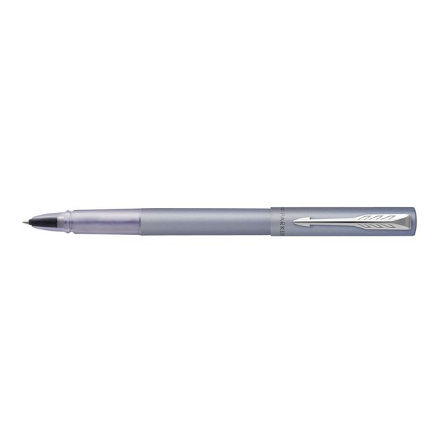 Parker - Bolígrafo roller Vector XL plateado-azul mediano