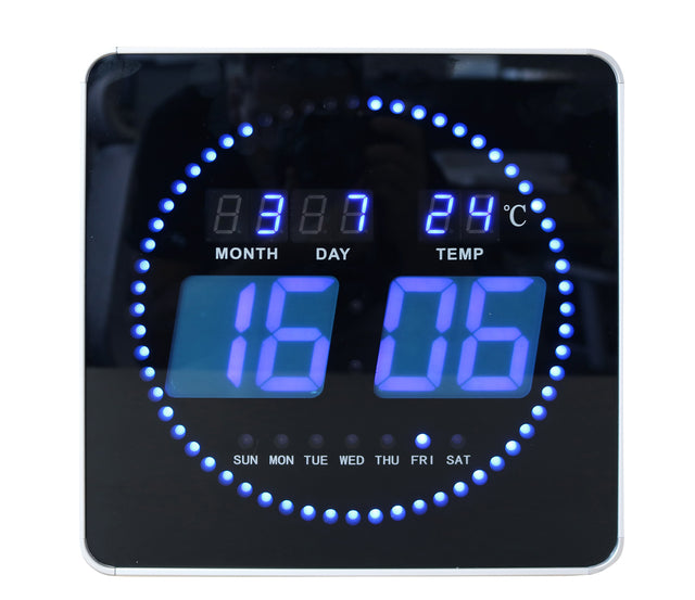 Unilux - Wandklok flo led 28cmx28cm