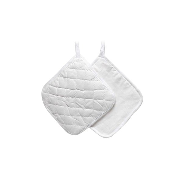 Creativ Company - Pannenlappen 20x20cm wit | 10 stuks