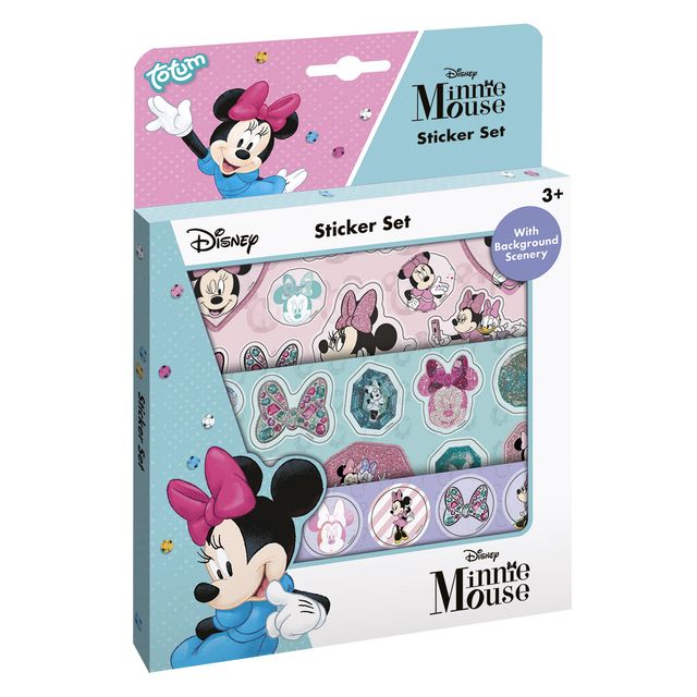 Totum - Set adesivi Minnie Mouse | 12 pezzi
