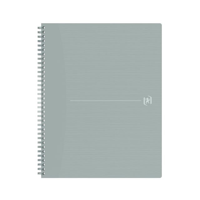 Oxford - Spiraalblok Origin A4+ lijn 140 pagina's 80gr grijs | 5 stuks
